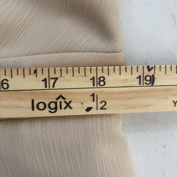 Davids Bridal One-Shoulder Champagne Maxi Dress Size 16 Formal Bride Gown Event - Picture 8 of 14